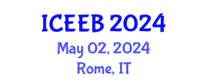 International Conference on Ecology and Environmental Biology (ICEEB) May 02, 2024 - Rome, Italy