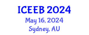 International Conference on Ecology and Environmental Biology (ICEEB) May 16, 2024 - Sydney, Australia