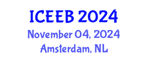 International Conference on Ecology and Environmental Biology (ICEEB) November 04, 2024 - Amsterdam, Netherlands