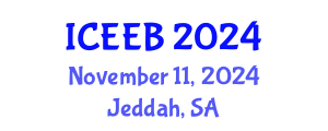 International Conference on Ecology and Environmental Biology (ICEEB) November 11, 2024 - Jeddah, Saudi Arabia