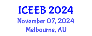 International Conference on Ecology and Environmental Biology (ICEEB) November 07, 2024 - Melbourne, Australia