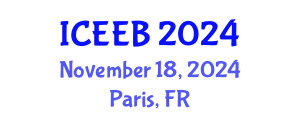 International Conference on Ecology and Environmental Biology (ICEEB) November 18, 2024 - Paris, France