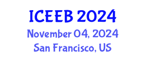 International Conference on Ecology and Environmental Biology (ICEEB) November 04, 2024 - San Francisco, United States