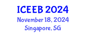 International Conference on Ecology and Environmental Biology (ICEEB) November 18, 2024 - Singapore, Singapore