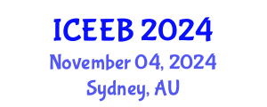 International Conference on Ecology and Environmental Biology (ICEEB) November 04, 2024 - Sydney, Australia