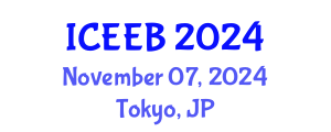 International Conference on Ecology and Environmental Biology (ICEEB) November 07, 2024 - Tokyo, Japan