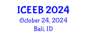 International Conference on Ecology and Environmental Biology (ICEEB) October 24, 2024 - Bali, Indonesia