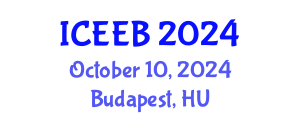 International Conference on Ecology and Environmental Biology (ICEEB) October 10, 2024 - Budapest, Hungary