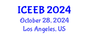 International Conference on Ecology and Environmental Biology (ICEEB) October 28, 2024 - Los Angeles, United States