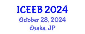International Conference on Ecology and Environmental Biology (ICEEB) October 28, 2024 - Osaka, Japan