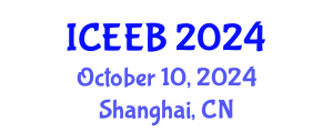 International Conference on Ecology and Environmental Biology (ICEEB) October 10, 2024 - Shanghai, China