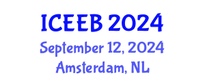 International Conference on Ecology and Environmental Biology (ICEEB) September 12, 2024 - Amsterdam, Netherlands