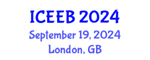 International Conference on Ecology and Environmental Biology (ICEEB) September 19, 2024 - London, United Kingdom