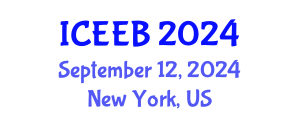 International Conference on Ecology and Environmental Biology (ICEEB) September 12, 2024 - New York, United States