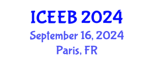 International Conference on Ecology and Environmental Biology (ICEEB) September 16, 2024 - Paris, France