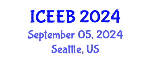 International Conference on Ecology and Environmental Biology (ICEEB) September 05, 2024 - Seattle, United States