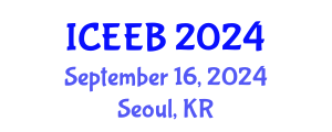 International Conference on Ecology and Environmental Biology (ICEEB) September 16, 2024 - Seoul, Republic of Korea