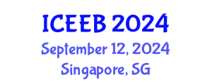 International Conference on Ecology and Environmental Biology (ICEEB) September 12, 2024 - Singapore, Singapore