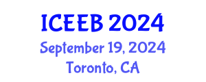 International Conference on Ecology and Environmental Biology (ICEEB) September 19, 2024 - Toronto, Canada
