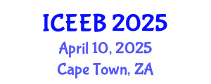 International Conference on Ecology and Environmental Biology (ICEEB) April 10, 2025 - Cape Town, South Africa