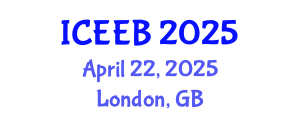 International Conference on Ecology and Environmental Biology (ICEEB) April 22, 2025 - London, United Kingdom