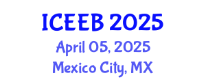 International Conference on Ecology and Environmental Biology (ICEEB) April 05, 2025 - Mexico City, Mexico