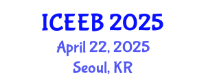 International Conference on Ecology and Environmental Biology (ICEEB) April 22, 2025 - Seoul, Republic of Korea