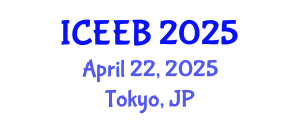 International Conference on Ecology and Environmental Biology (ICEEB) April 22, 2025 - Tokyo, Japan