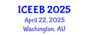 International Conference on Ecology and Environmental Biology (ICEEB) April 22, 2025 - Washington, Australia