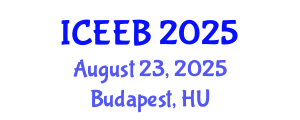 International Conference on Ecology and Environmental Biology (ICEEB) August 23, 2025 - Budapest, Hungary