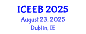 International Conference on Ecology and Environmental Biology (ICEEB) August 23, 2025 - Dublin, Ireland
