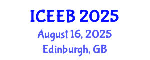 International Conference on Ecology and Environmental Biology (ICEEB) August 16, 2025 - Edinburgh, United Kingdom