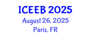 International Conference on Ecology and Environmental Biology (ICEEB) August 26, 2025 - Paris, France