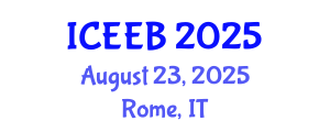 International Conference on Ecology and Environmental Biology (ICEEB) August 23, 2025 - Rome, Italy