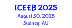 International Conference on Ecology and Environmental Biology (ICEEB) August 30, 2025 - Sydney, Australia