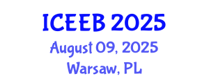 International Conference on Ecology and Environmental Biology (ICEEB) August 09, 2025 - Warsaw, Poland