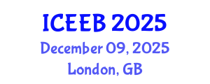 International Conference on Ecology and Environmental Biology (ICEEB) December 09, 2025 - London, United Kingdom