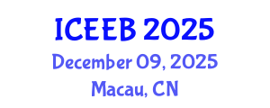International Conference on Ecology and Environmental Biology (ICEEB) December 09, 2025 - Macau, China
