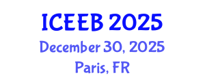 International Conference on Ecology and Environmental Biology (ICEEB) December 30, 2025 - Paris, France