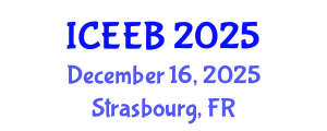 International Conference on Ecology and Environmental Biology (ICEEB) December 16, 2025 - Strasbourg, France