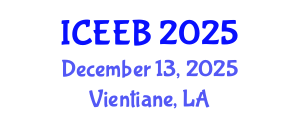 International Conference on Ecology and Environmental Biology (ICEEB) December 13, 2025 - Vientiane, Laos