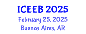 International Conference on Ecology and Environmental Biology (ICEEB) February 25, 2025 - Buenos Aires, Argentina