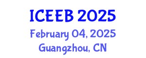 International Conference on Ecology and Environmental Biology (ICEEB) February 04, 2025 - Guangzhou, China