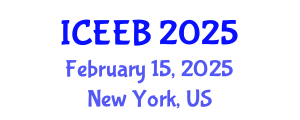 International Conference on Ecology and Environmental Biology (ICEEB) February 15, 2025 - New York, United States