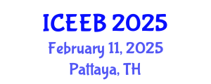 International Conference on Ecology and Environmental Biology (ICEEB) February 11, 2025 - Pattaya, Thailand