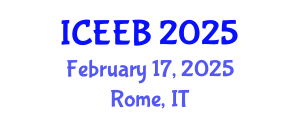 International Conference on Ecology and Environmental Biology (ICEEB) February 18, 2025 - Rome, Italy