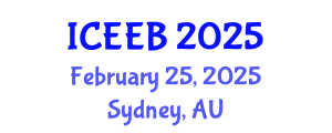 International Conference on Ecology and Environmental Biology (ICEEB) February 25, 2025 - Sydney, Australia