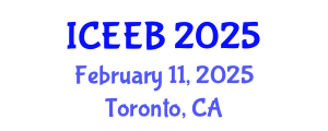 International Conference on Ecology and Environmental Biology (ICEEB) February 11, 2025 - Toronto, Canada