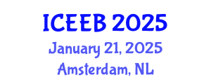 International Conference on Ecology and Environmental Biology (ICEEB) January 21, 2025 - Amsterdam, Netherlands