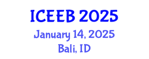 International Conference on Ecology and Environmental Biology (ICEEB) January 14, 2025 - Bali, Indonesia
